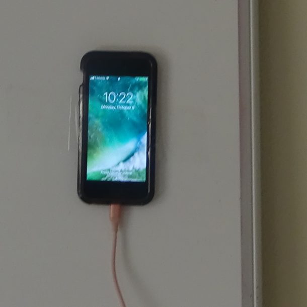 Cell Phone on the wall